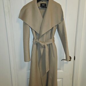 Mackage Beige Coat with Wide Collar